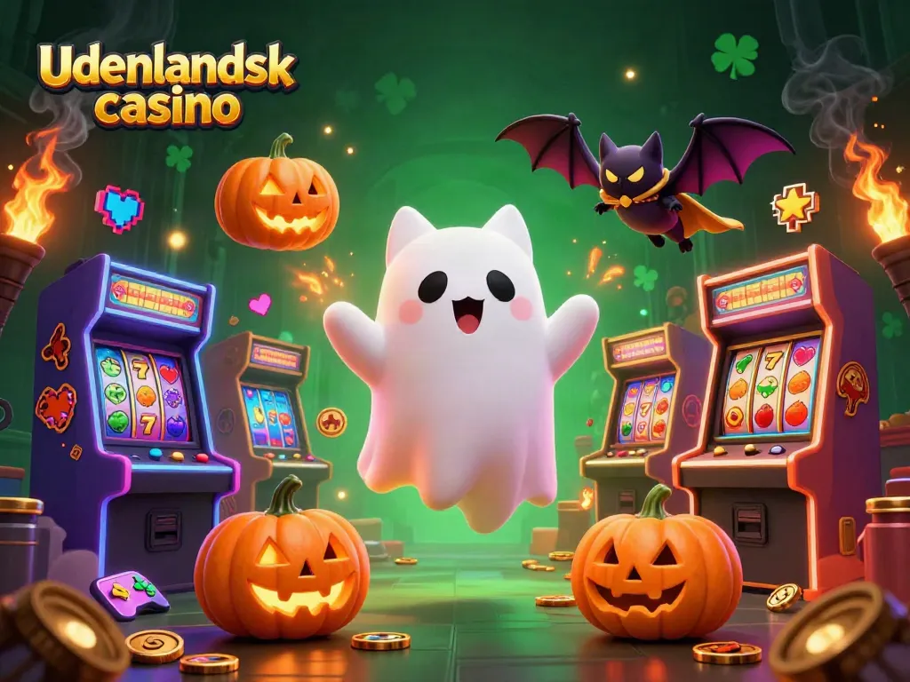 Experience an enchanting udenlandsk casino adventure with a friendly ghost cat in a haunted mansion!