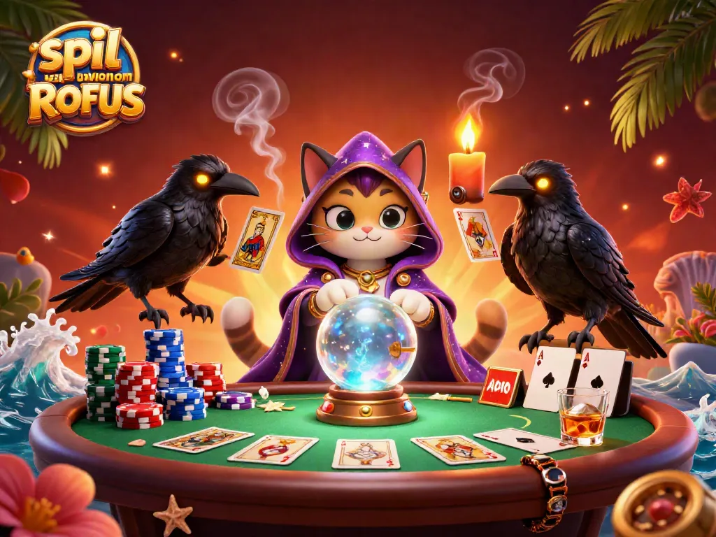 Experience thrilling gaming action at spil casino uden om ROFUS with dynamic card and chip visuals.
