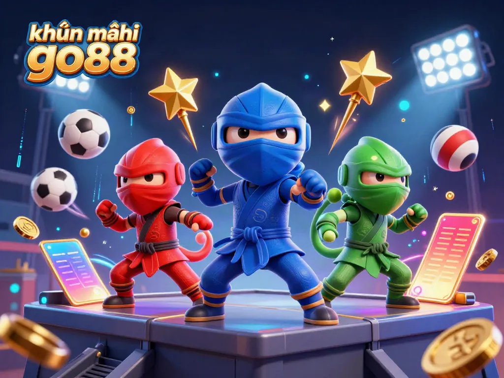 Engage with exciting khuyến mãi go88 promotions in a vibrant 3D casino scene featuring dynamic elements.