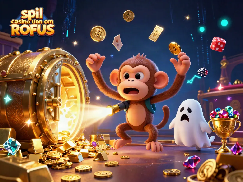 Engage in thrilling antics at spil casino uden om ROFUS with a poltergeist monkey juggling gold!